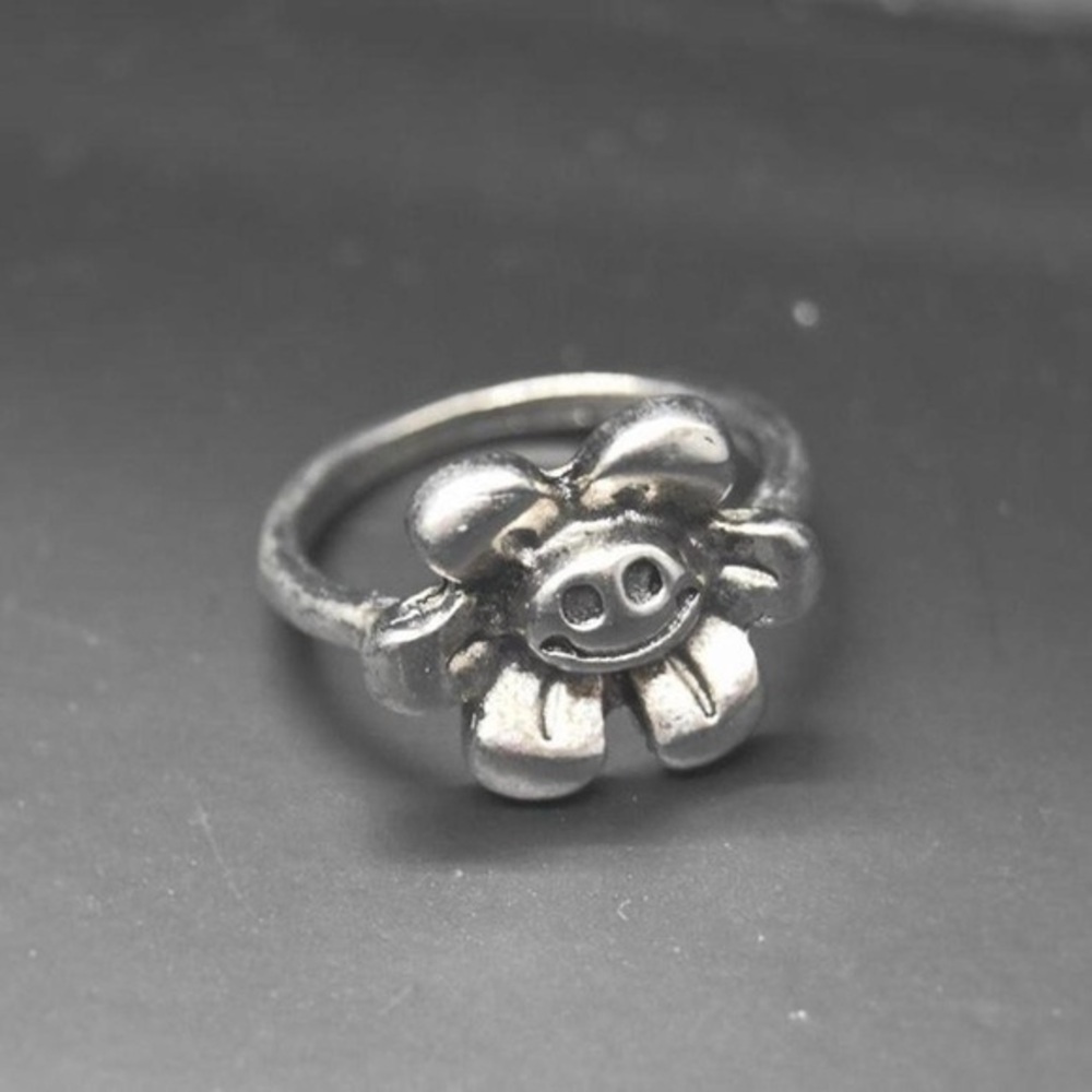Happy Face Flower Ring